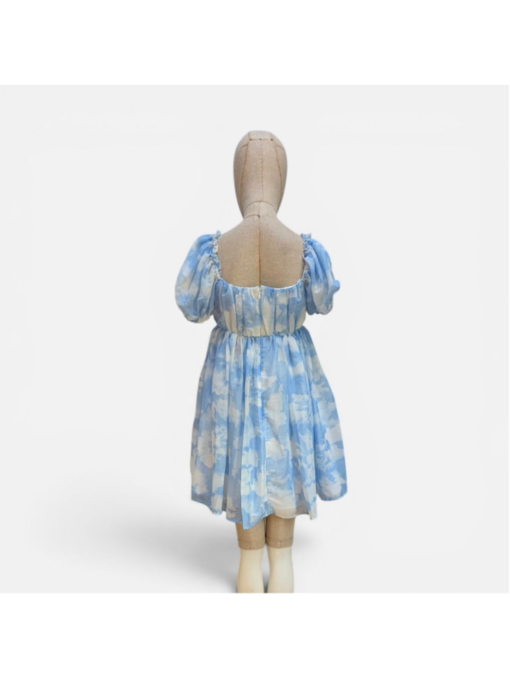 Unique Vintage Cloud Print Belle Babydoll Dress - Medium - Picture 3 of 7